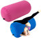 HINOPY Gymnastik Roller Aufblasbar, 100x60cm PVC Tumbling Rolle Luftmatratze Yoga Gym Mat Mit Aufblasbar Pumpe für Training Fitness Gymnastik Body Shaping (Rosa)