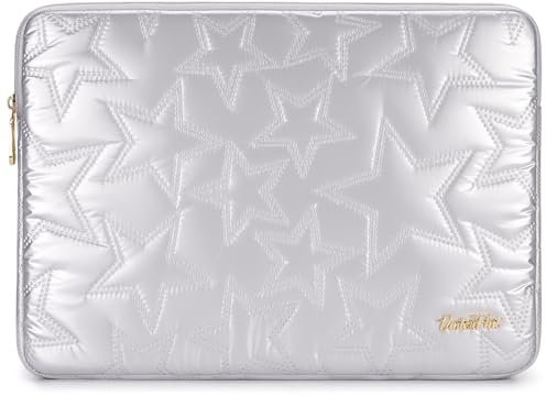 Vinterfint 13 inch Laptop Sleeve Case for 13 Macbook Air M4/M3 2025-2018, MacBook Pro 13, 13 Latitude 5350/7320/7350, 13.4 Dell XPS 13, 13 ThinkPad X13 Gen / L13 Gen 5, HP Laptop Bag Cover, Silver