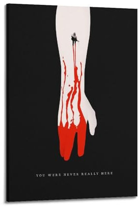 Poster You Were Never Really Here, Wandkunst, Dekor, Raumdekoration, Leinwandposter, ästhetisches Poster für Schlafzimmer, Wohnzimmer, Wände, 40 x 60 cm, Rahmenstil