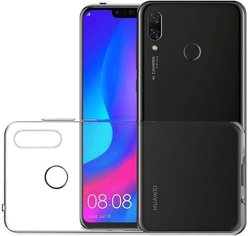 Generico Cover per Huawei P Smart 2019, Trasparente Custodia in TPU, Antiurto e Sottile in Silicone, Resistente all'ingiallimento, protettiva.