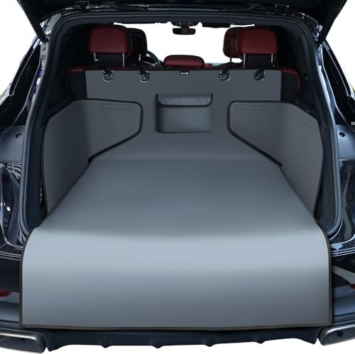 KYG Protector Maletero Coche Universal Impermeable y Resistente Protector Maletero con Protección Lateral Funda Maletero Fácil de Limpiar para Coches, SUVs y Camiones, 185 * 105 * 38cm -Gris