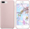 Cover in Silicone Liquido compatibile per iPhone iPhone 7 Plus/iPhone 8 Plus Custodia in Gomma Gel Morbida,anti importe con fodera in microfibra all'interno verde (rosa cipria)