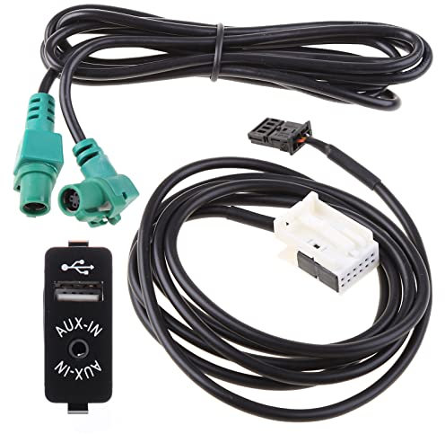 FACAILUO Für E60 E61 E63 E64 E87 E90 E70 F25 Auto Kabel AUX-IN USB Buchse Kabelbaum Draht