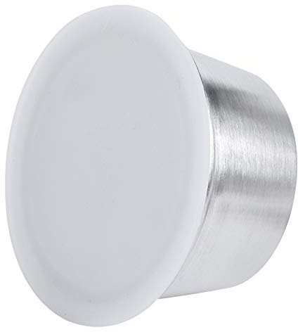 Edelstahl-Kaffeekapsel mit Wiederverwendbarem Deckel, Nachfüllbar und für -Kaffeemaschine, Edelstahl- Wiederverwendbar, Pads für -Maschinen, 2 Stück, Passend für (WHITE)