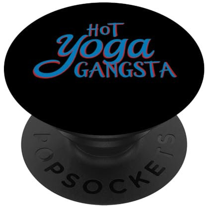 Hot Yoga Gangsta und Meditation - Namaste Vintage Yoga PopSockets Klebender PopGrip