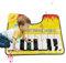 Guvbkfaw 59 X 48 cm Klavierbodenmatte Toilette, Töpfchen Klaviermatte, Klaviertastatur Teppich, Töpfchenteppich Mit Klavierklang, Waschraum Musikspielmatte, Funny Toilet Piano Mate