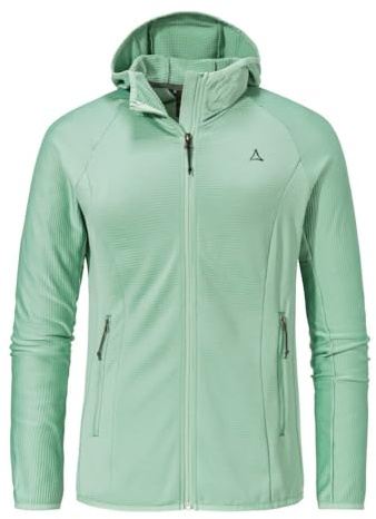 Schöffel Damen Fleece Hoody Style Cascata WMS, Fleecejacke mit Kapuze aus 2-Wege-Stretch, wärmende Outdoorjacke mit 2 Außentaschen