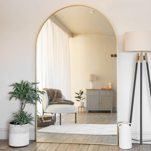 Jobu | Full Length Gold Metal Arched Mirror - 200cm x 120cm | Akiko