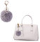 MOBUTOFU 1stück Imitation Kaninchenfell Schlüsselanhänger Flauschiges Pendant Für Taschen Autoschlüssel Handtaschen Dunkelgrau Decor Für Besondere Anlässe