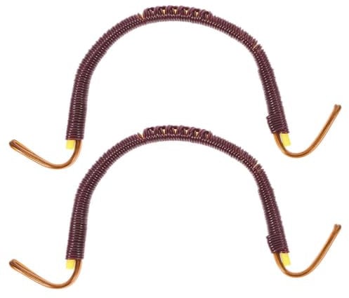 Amosfun 1 Set of Braided Teapot Handle Replacement of the Teapot Handle Handle of a Chinese Accessory for Kung Fu Teapots Handmade Bamboo Handles Iron Wire 2 Pieces