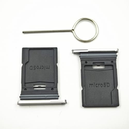 2 Pieces Silver SIM Tray Replacement for Samsung Galaxy Tab S9 SM-X710 with SIM Eject Tool