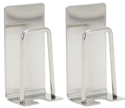 CAPASTEC Portaspazzolino in Acciaio Inossidabile 304, 2 Pezzi, Portabicchieri a Muro 2-in-1, Supporto per Spazzolino da Denti Autoadesivo, Tono Argento