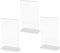 VILLFUL 3Stücke Acryl Tischschildhalter Transparenter Doppelseiten Ständer für Restaurant Büro Qr Code Funktion Robust