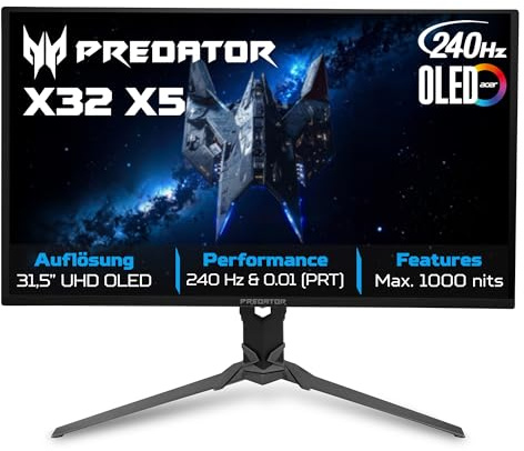 Acer Predator X32 X5bmiiphuzx - X Series - OLED-Monitor - Gaming - 81.3 cm (32)