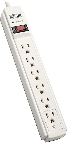 Tripp Lite TAA Compliant 6 Outlet Surge Protector Power Strip, 6ft Cord, Lifetime $20,000 INSURANCE & WARRANTY (TLP606TAA)