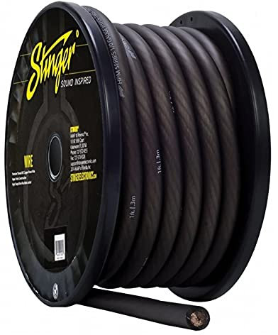 Stinger HPM 1/0Ga, 50ft 15.24m Grau Audio-Kabel