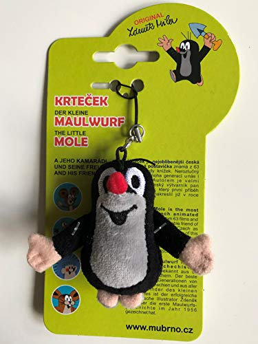 Der kleine Maulwurf aus Plüsch als Schlüsselanhänger 6 cm Mini Maulwurf