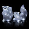 Kaemingk dekorative LED Leuchte für innen und außen als 2 x putzige Eichhörnchen, originell und ausgefallen, Acryl, Kaltweiß, batteriebetrieben, 6 Stunden Timer, für Haus und Garten