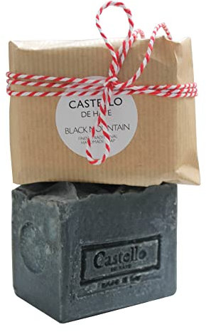 Castello de Haye, Activated Charcoal Soap Bar - Pine Essential Oil Detox - 200g