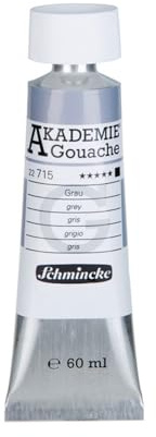Schmincke – AKADEMIE® Gouache - feine Künstler-Gouache, Grau - 60 ml