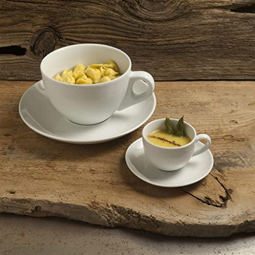 TAZZA PORTA BUSTINE IN PORCELLANA CON PIATTO JUMBO
