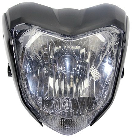 Homyl Tête de Fourche Plaque,Phare de Moto,Phare de Moto LED pour Yamaha - Noir