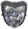 Homyl Tête de Fourche Plaque,Phare de Moto,Phare de Moto LED pour Yamaha - Noir