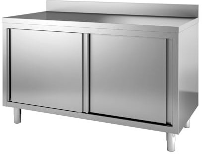 Armoire Basse Inox Portes Coulissantes - Profondeur 700 - Combisteel