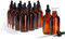 15 Pack of 4oz Amber Glass Bottles with Dropper Dispenser and 6 Funnels for Essential Oils, Travel, Perfumes, Liquids, Hair and Body Oils (21 Total Pieces, 120ml)