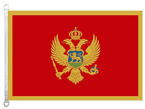 nothing Flagge Montenegro, 90 x 150 cm, 100 % Polyester, Banner, Digitaldruck.