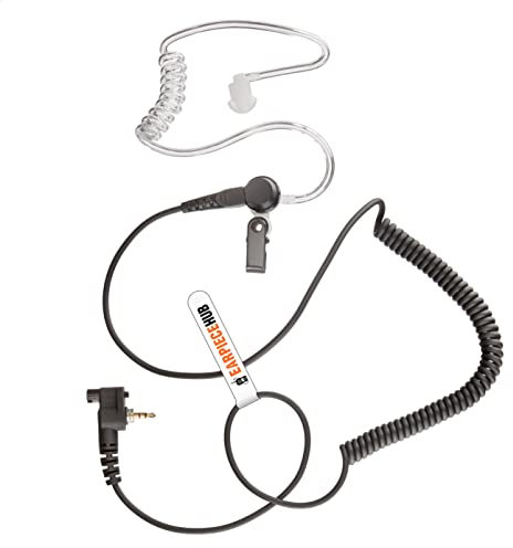 EARPIECEHUB - Listen only Earpiece Compatible with Motorola Tetra/Garda Radio: MTH600, MTH650, MTH800, MTH850, MTP850, MTS850