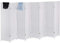 Relaxdays Paravent intérieur, 8 Parties, HxL 170 x 320 cm, séparateur Pliable, Bois & Corde Papier, Brise-Vue, Blanc
