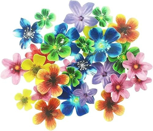 30 Stück Waffeleisen Blume Cupcake Toppers Geburtstag Toppers Dekoration gemischt Größe und Farbe für Party Geburtstag Baby Shower Party Hochzeit