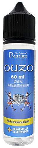 Ouzo-Essenz 60 ml | professionelle Essenz für den Hausgebrauch und die Brennerei | 60 ml Essenz für 2,25 L handelsüblichen Wodka oder Korn