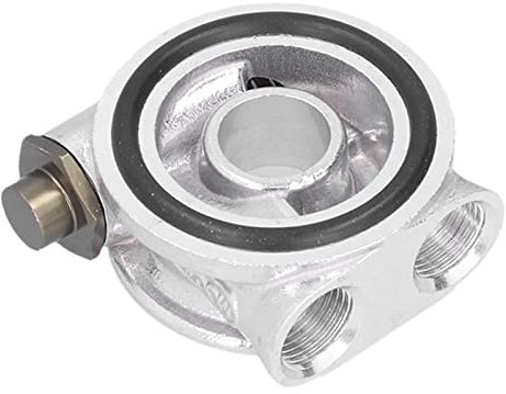 Ölfilter Sandwichplatte Ölfilter Temperatur Ölfilteradapter Ölkühlerfilter Sandwichplatten Thermostat Adaptersatz 3/4 Zoll 16-UNF AN10 M18 x 1,5 mm Fitting Uni