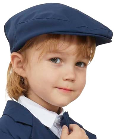 mintgreen Schiebermütze Baby Kinder Jungs Flache Kappe Hochzeit Baskenmütze Opa Hut, Navy blau, 6-12 Monate, 46