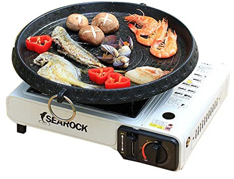 Fornello da campeggio | Fornello a cassetta portatile a doppio uso - Piano cottura a doppio uso Fornello da campeggio all'aperto Fornello da campeggio fornello a bruciatore singolo per viaggi,