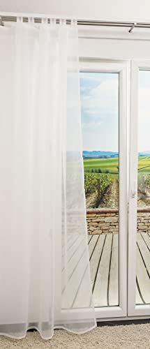 LYSEL - Schlaufenschal 1W Aurelia in den Maßen (B x H): 140cm x 245cm in Rohweiß/Weiß
