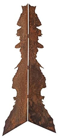 ESTEXO Dekosäule Rostsäule Ecksäule Gartendeko Edelrost Säule Rost Dekoration Deko 143 cm