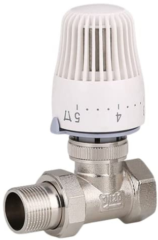 Thermostatic Radiator Valve, 3/4Inch Automatic Temperature Control Valve Floor Heating, DN20 Temperature Control Thermostat Valve for Water
