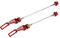 A ABSOPRO 1 Paar Fahrrad Schnell Spannachsen Spieße 145mm 185mm rot