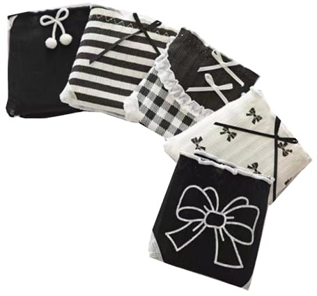 5er-Pack Unterhosen für Damen, Teenager, Rosa, Baumwolle, japanisches Kawaii, Anime, Lolita, Unterwäsche, Bikini-Höschen, Set