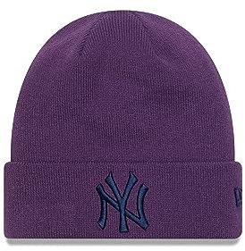 New Era Winter Mütze New York Yankees Lila Baseball League Essential MLB LIla Cuff Knit - One-Size