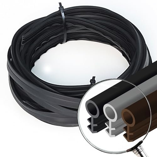 Double Glazing Seal | 10M, White F-182 | upvc Window Seal | Door Frame Draught excluder | Draught excluder for Windows | Rubber Sealing Strip | Sound proofing for Doors | Wood Doors | Thermoplastic.