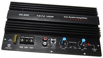 UPKOCH 12v Auto Für Bass Und Breitbandlautsprecher Kompakte Subwoofer- Für Fahrzeug-audiosysteme Mit Integriertem Hochpegel-Signal-Eingang Schwarz