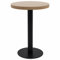 ZEYUAN Bistrotisch, Gartentisch, Balkontisch, Balkon Tische, Beistelltisch Garten, Gartenesstische, Beistelltisch Outdoor, Hellbraun 60 cm MDF