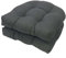 Stuhlkissen 2er Set, Sessel Kissen Zurück Sitzkissen Pad 48x48 cm, Sitzpolster Für Outdoor Geeignet, Outdoor Gartenstuhlkissen，Wasserdichtes Stuhlkissen(Dark Grey)