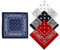 4 Stück Bandana Damen Herren Bandana Set, Halstuch Herren, Piraten Kopftuch Haarschal in Paisley Muster Bandanas Damen, Paisley Bandanas Headwear Haar Schal Kopf Biker (Weiß, Schwarz, Rot, Navy blau)