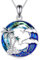 Vadmans Collier Palmier Pendentif Palmier en Argent Sterling Cristal Bijoux Cadeaux pour Femmes
