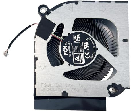 Gintai Ventola GPU Fan Cooling Fan Cooler per Acer Predator Helios Neo PHN16-71 PHN18-71 N22Q22 FSJH FPDH 12V DFSCL12E16486M FCNDQ5DC77F028